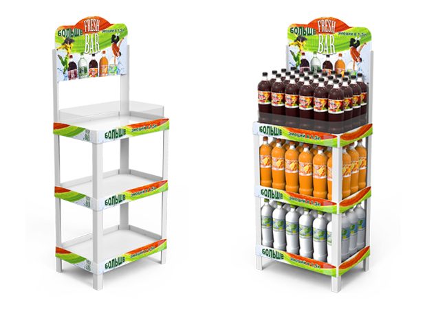 Производство и изготовление рекламных стоек из пластика в Москве